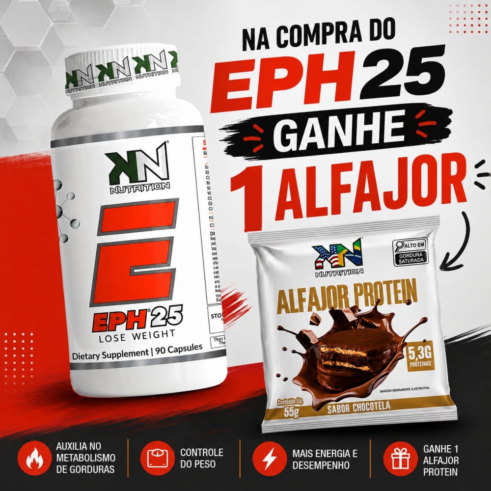 EPH25 90 Caps - GANHE 1 Alfajor Protein