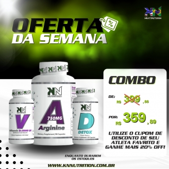 COMBO VITAMINAS (VITAMINA D - ARGININA - DETOX)