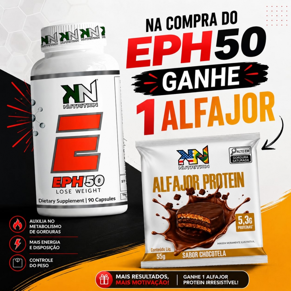 EPH50 90 Caps - GANHE 1 Alfajor Protein