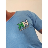 CAMISETA LONGLINE - FRASE (AZUL)